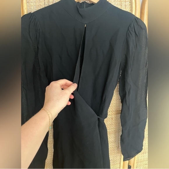 Reformation Ottessa Long-Sleeve Surplice Mini Dress - Picture 5 of 9